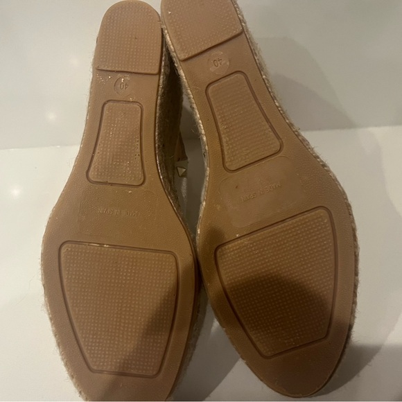 White Studded Espadrille Sandals Worn Once - Picture 6 of 6